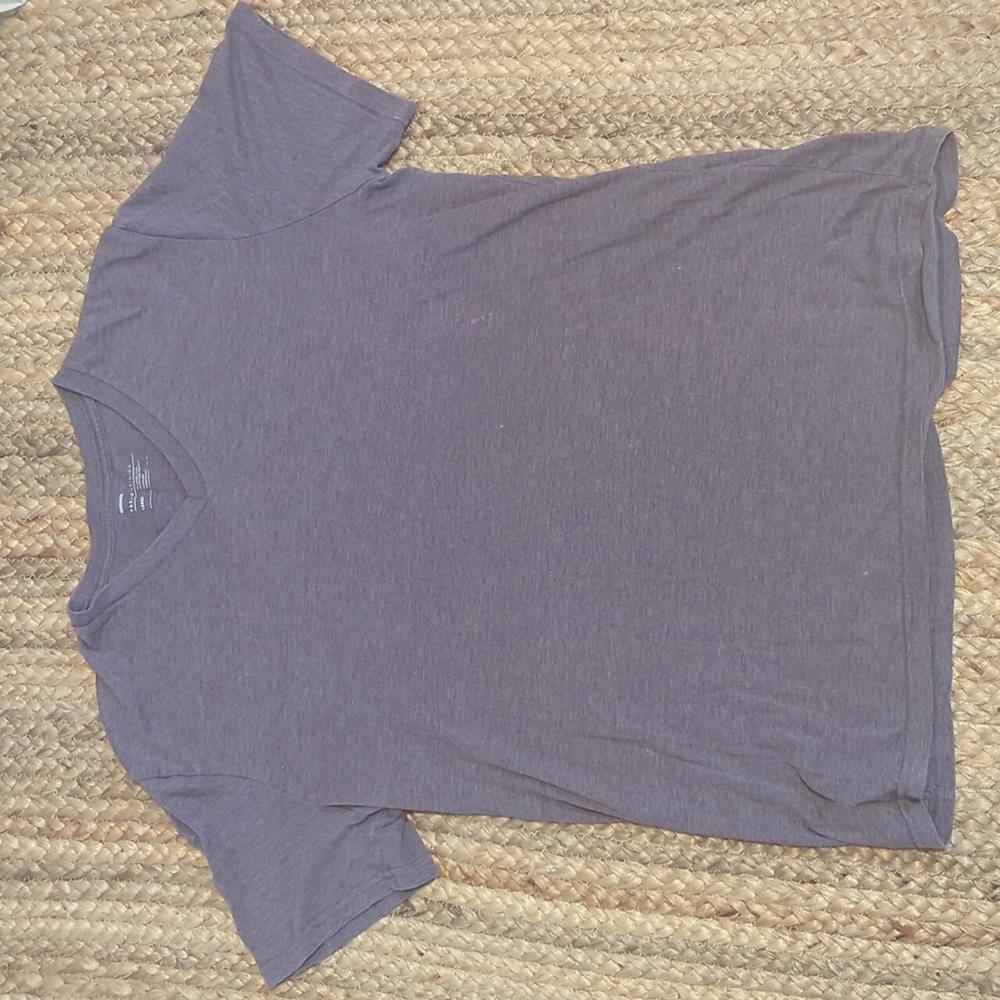 Public Opinion Large Purple V Neck Shirt